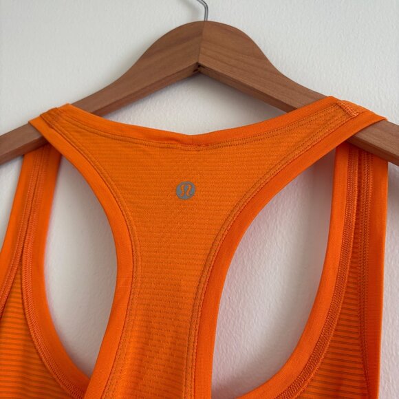 Lululemon Athletic Swiftly Tech RB Tank Top 2.0 Orange NWT Women’s Size 10 - Picture 5 of 7
